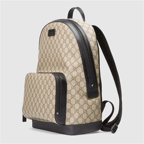 gucci backpack supreme padlock|Gucci gg supreme canvas backpack.